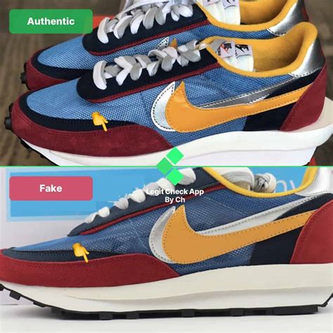 nike sacai waffle real vs fake|nike sacai waffle white nylon.